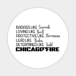 Chicago Fire Chicago Fire Names Magnet